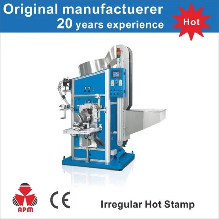 High speed hot stamping machine for irregular